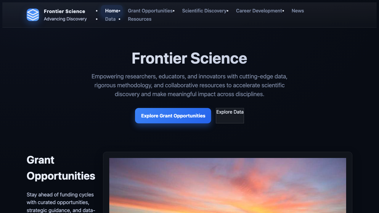 View Science page