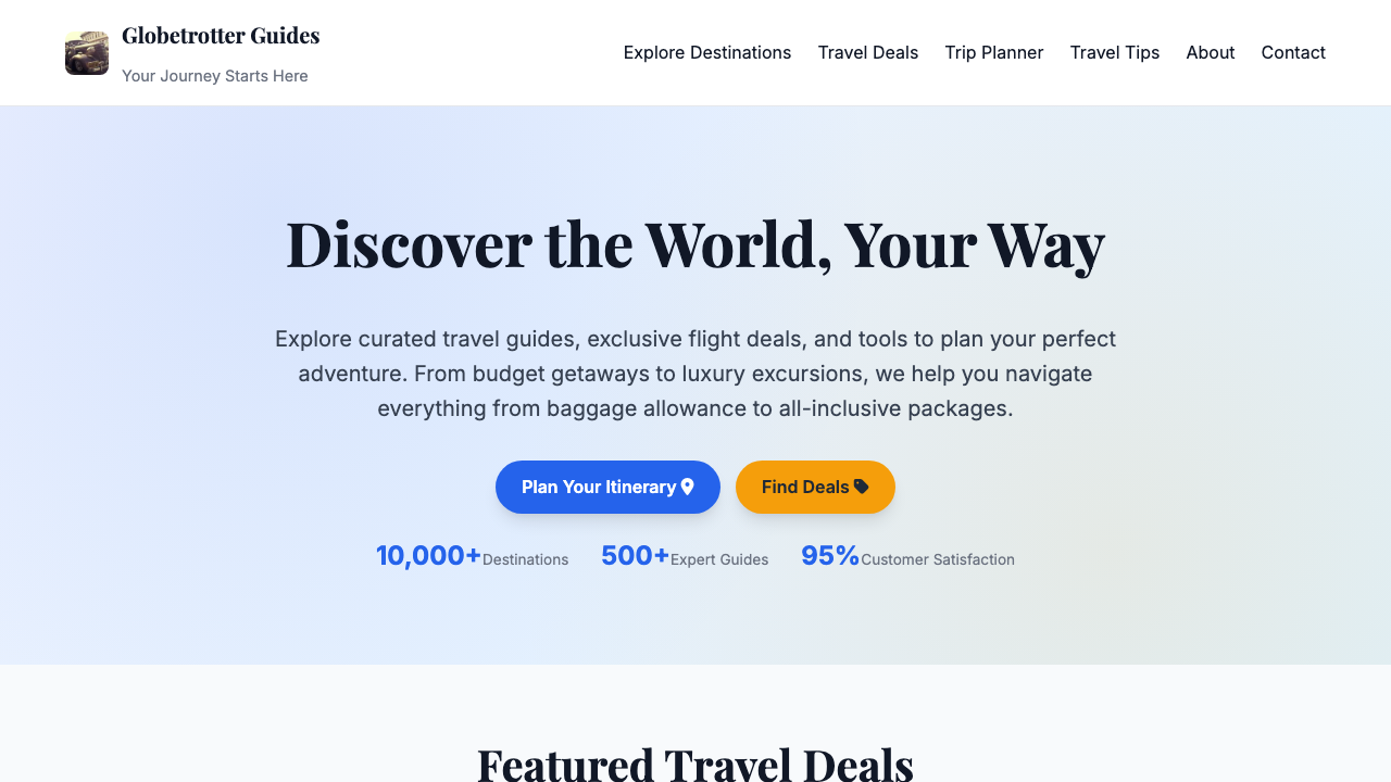 View Travel page