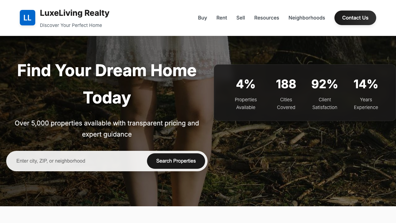 View Real Estate page