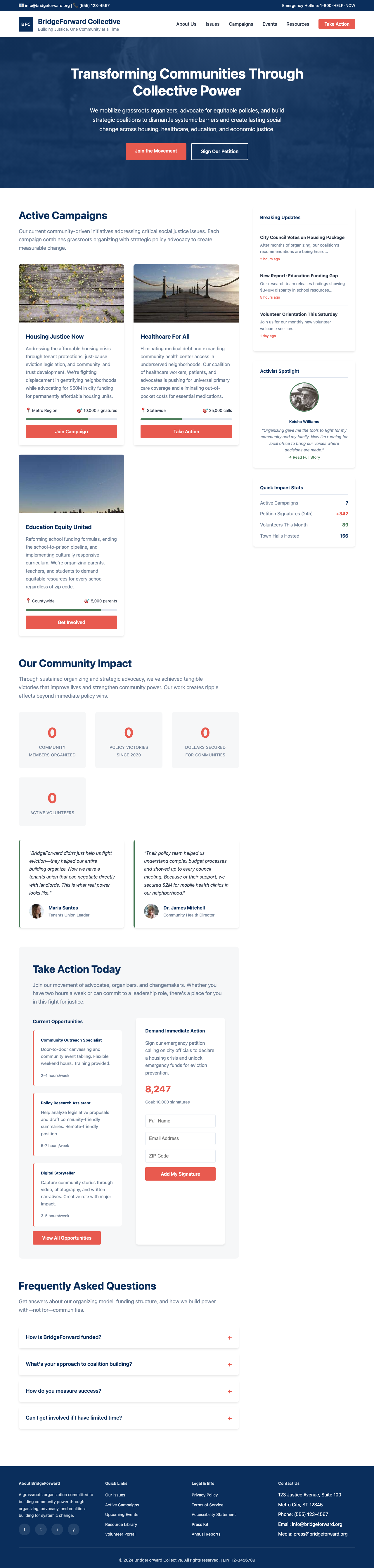 Society page with AIMAC score 5.5 (41 serious violations)