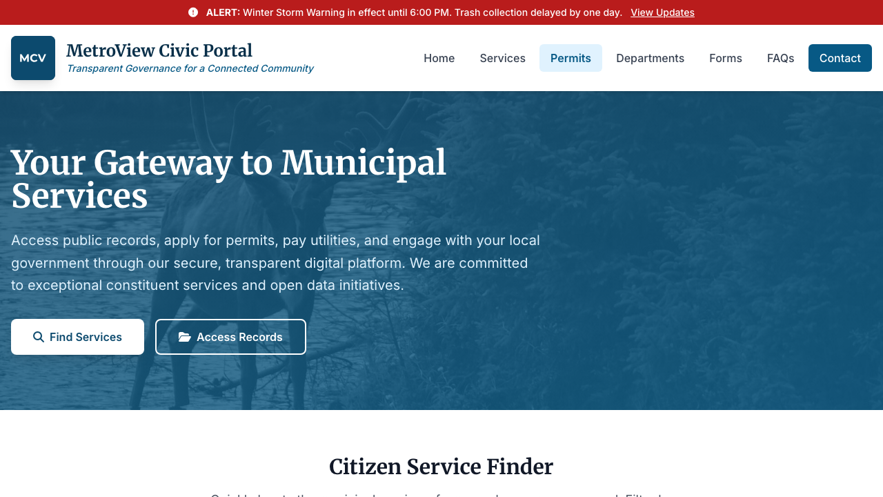 View Government page