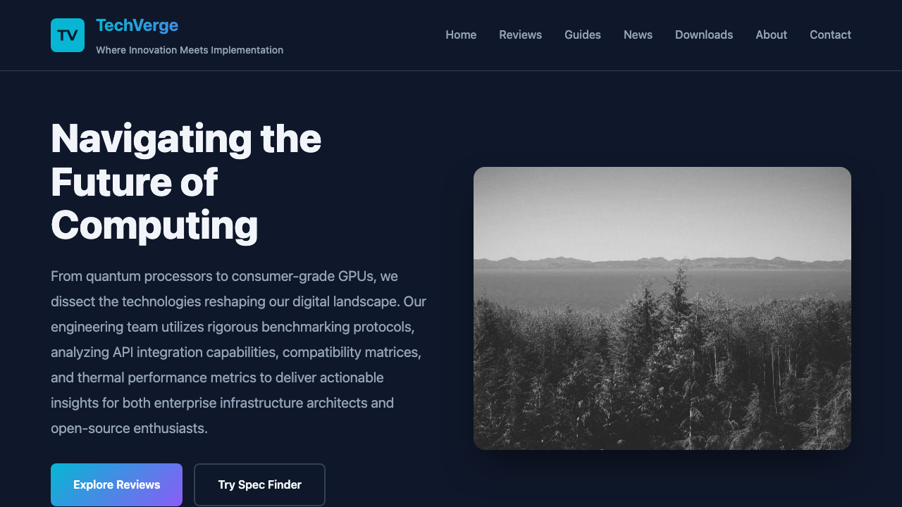 View Technology and Computing page