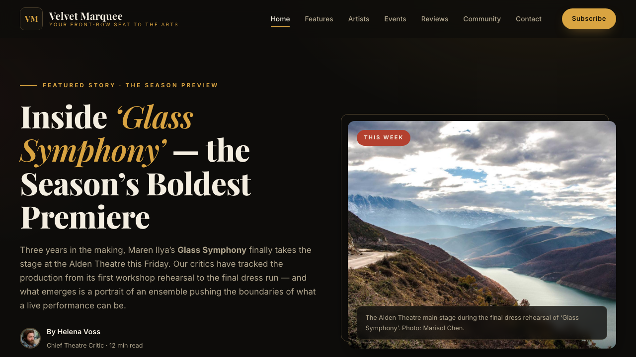 View Arts and Entertainment page