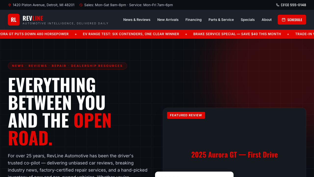 View Automotive page