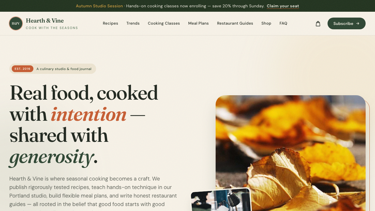 View Food and Drink page