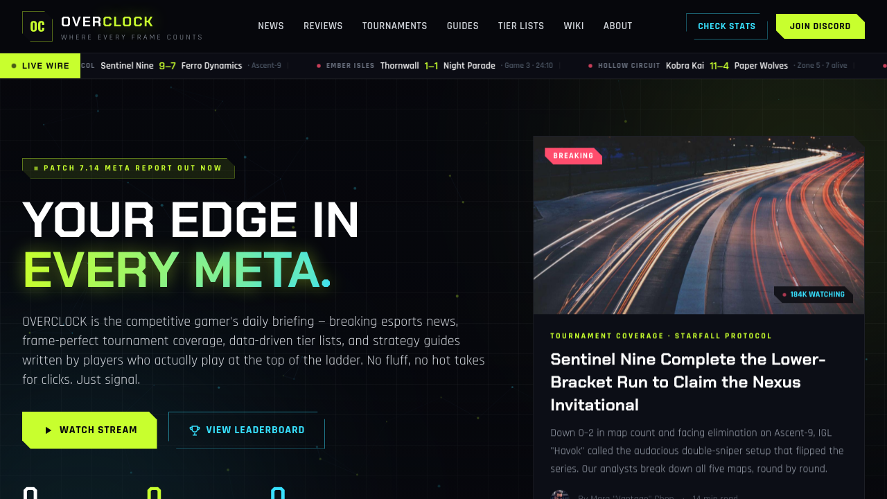View Gaming page