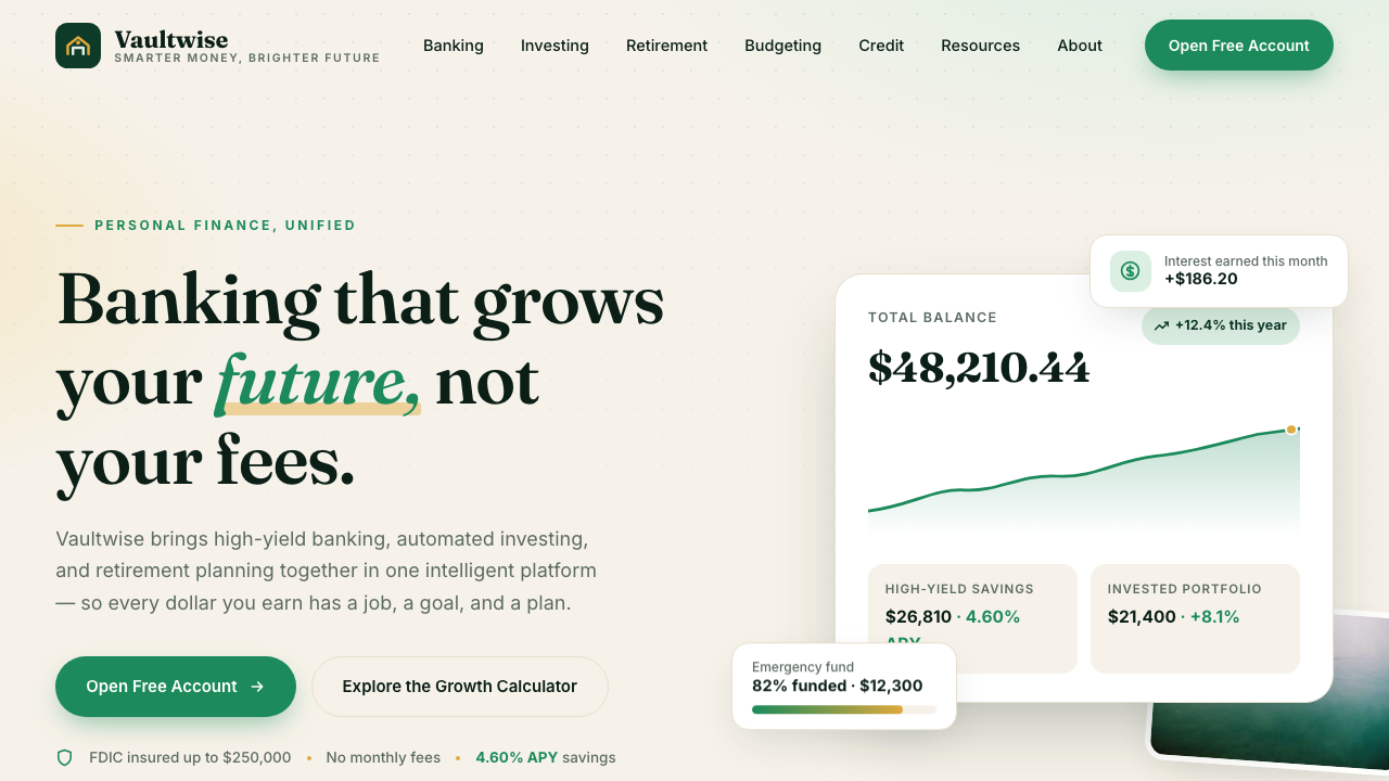 View Personal Finance page