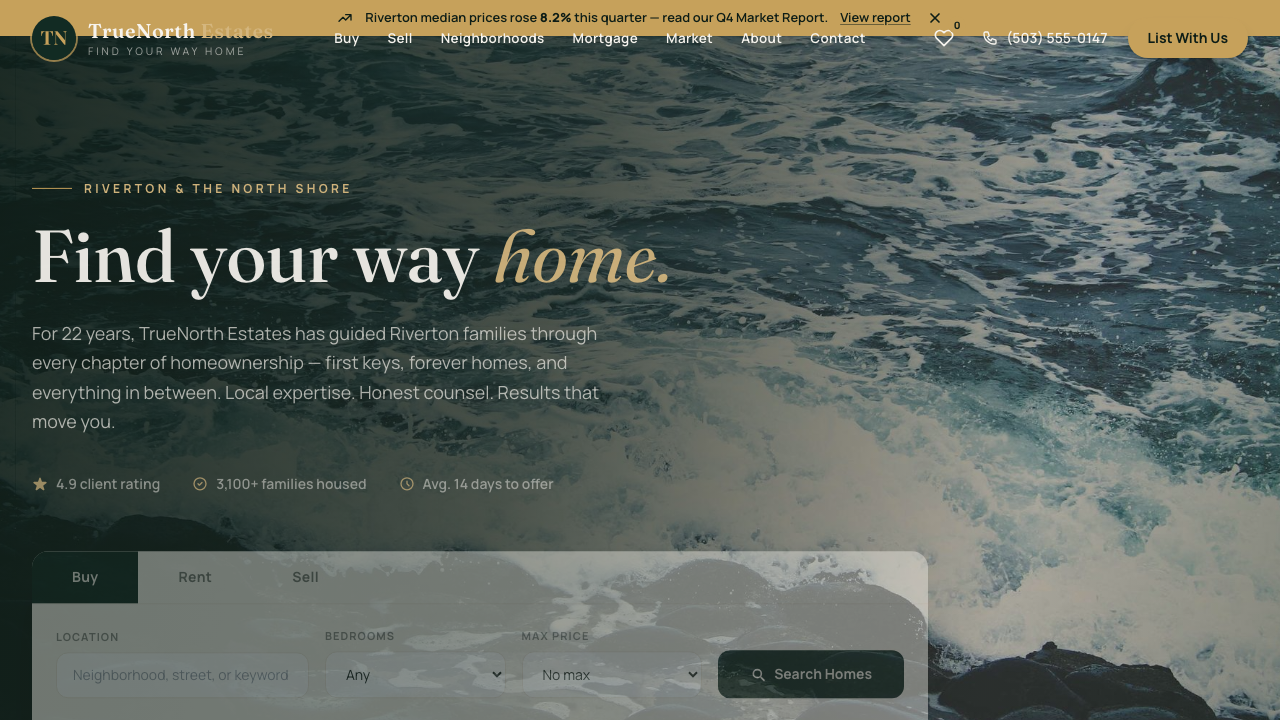 View Real Estate page