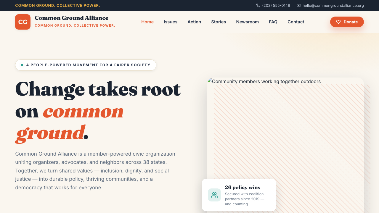 View Society page