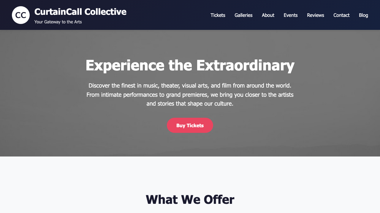 View Arts and Entertainment page