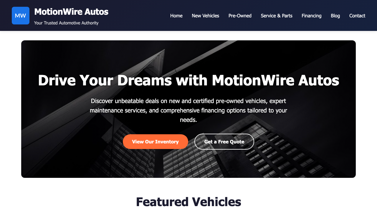 View Automotive page