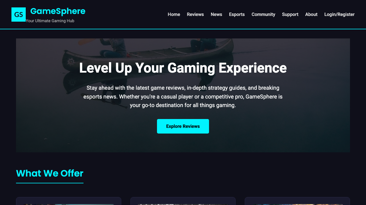 View Gaming page