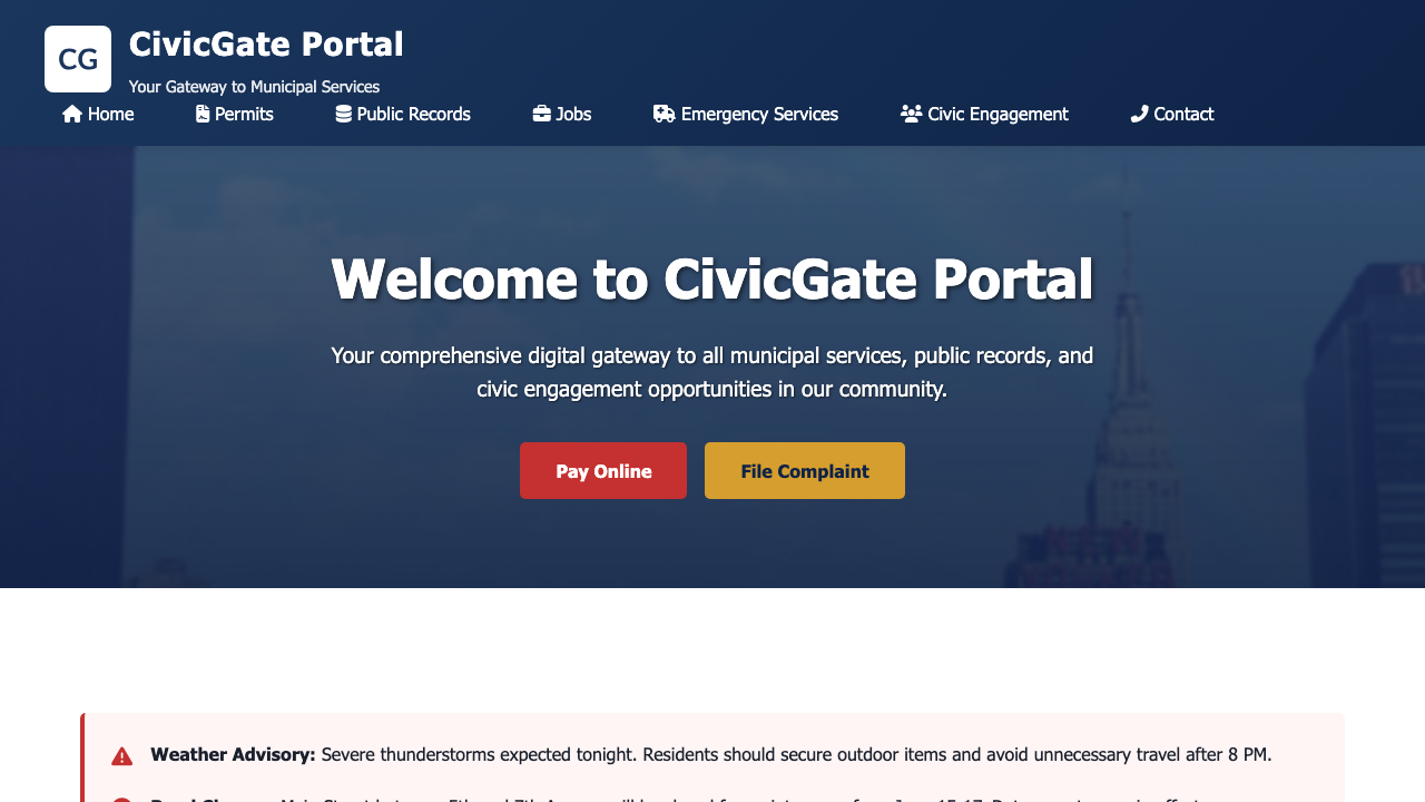 View Government page