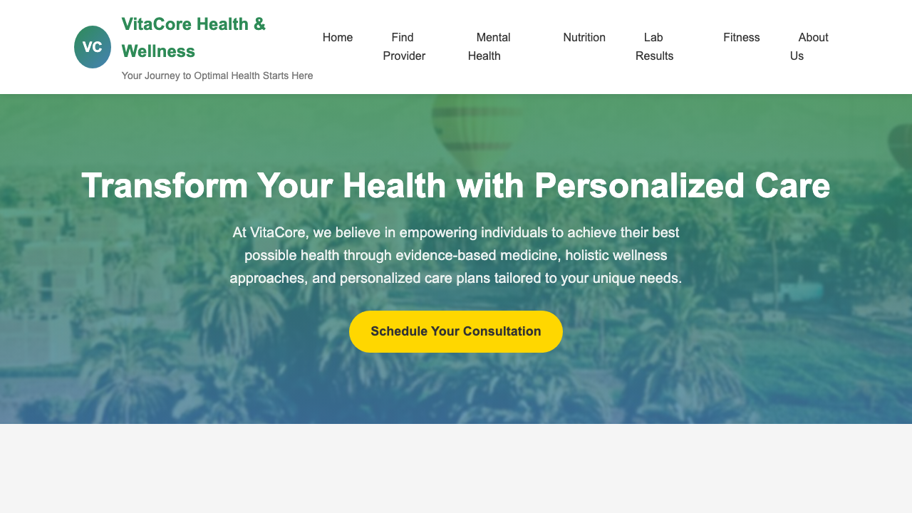 View Health and Fitness page