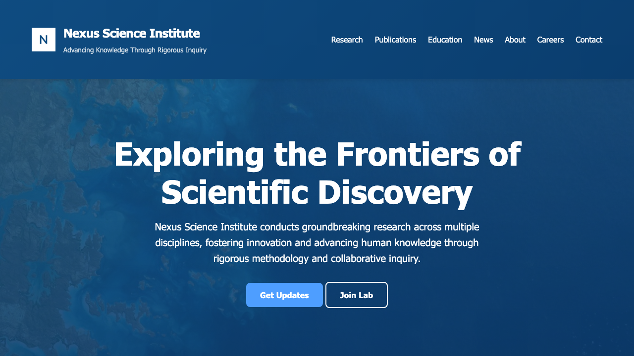 View Science page