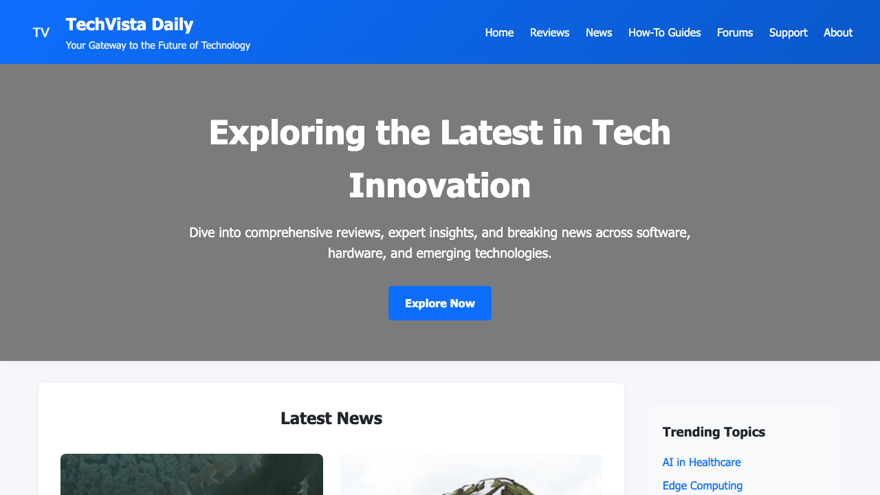 View Technology and Computing page