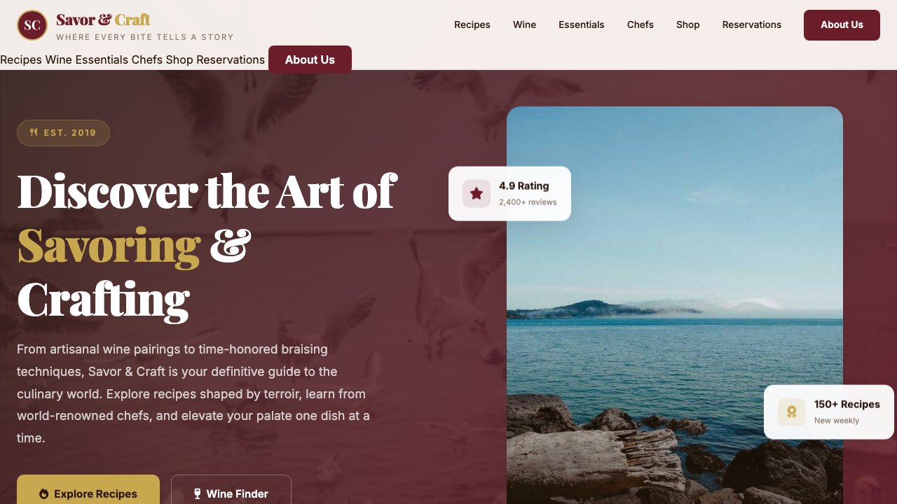 View Food and Drink page