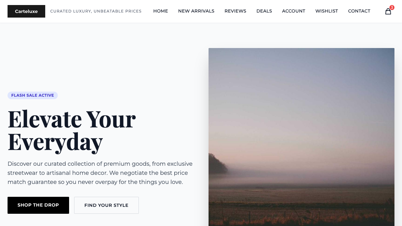 View Shopping page