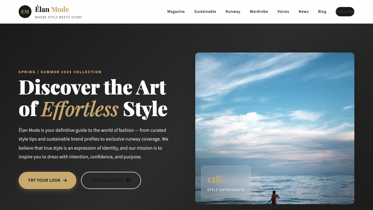 View Style and Fashion page