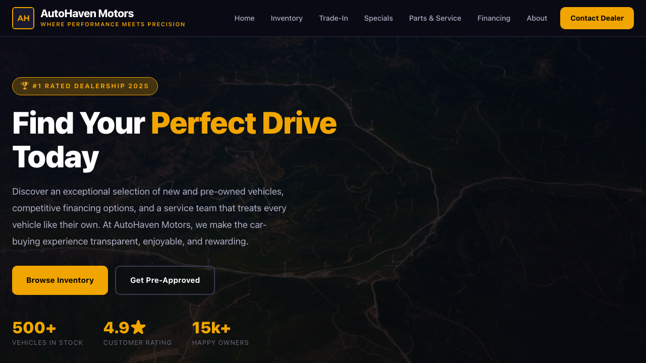 View Automotive page