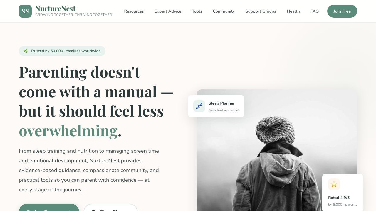 View Family and Parenting page