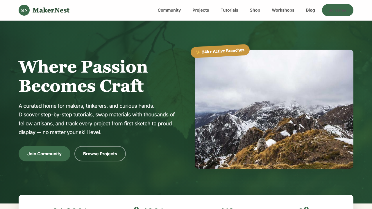 View Hobbies and Interests page