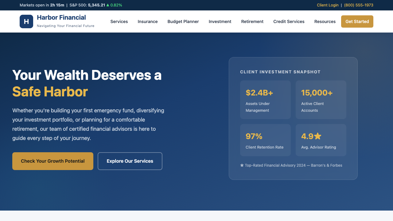 View Personal Finance page