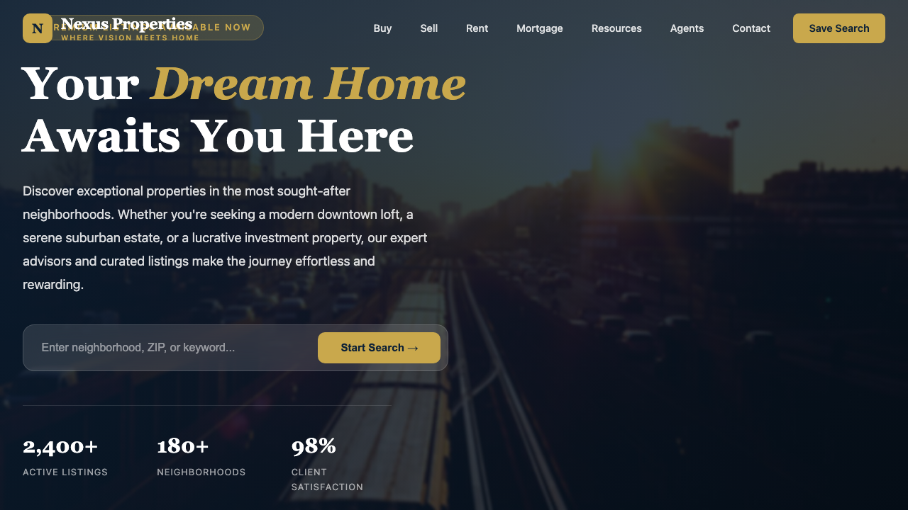 View Real Estate page