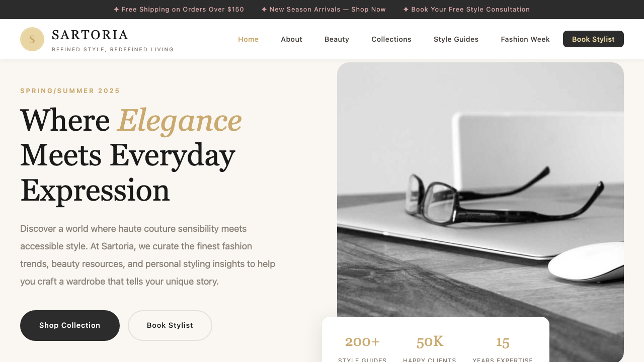 View Style and Fashion page
