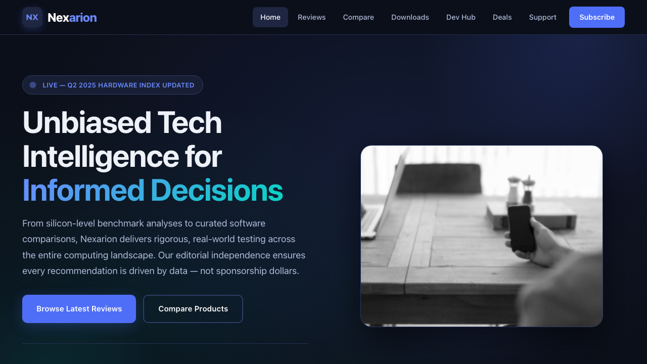 View Technology and Computing page