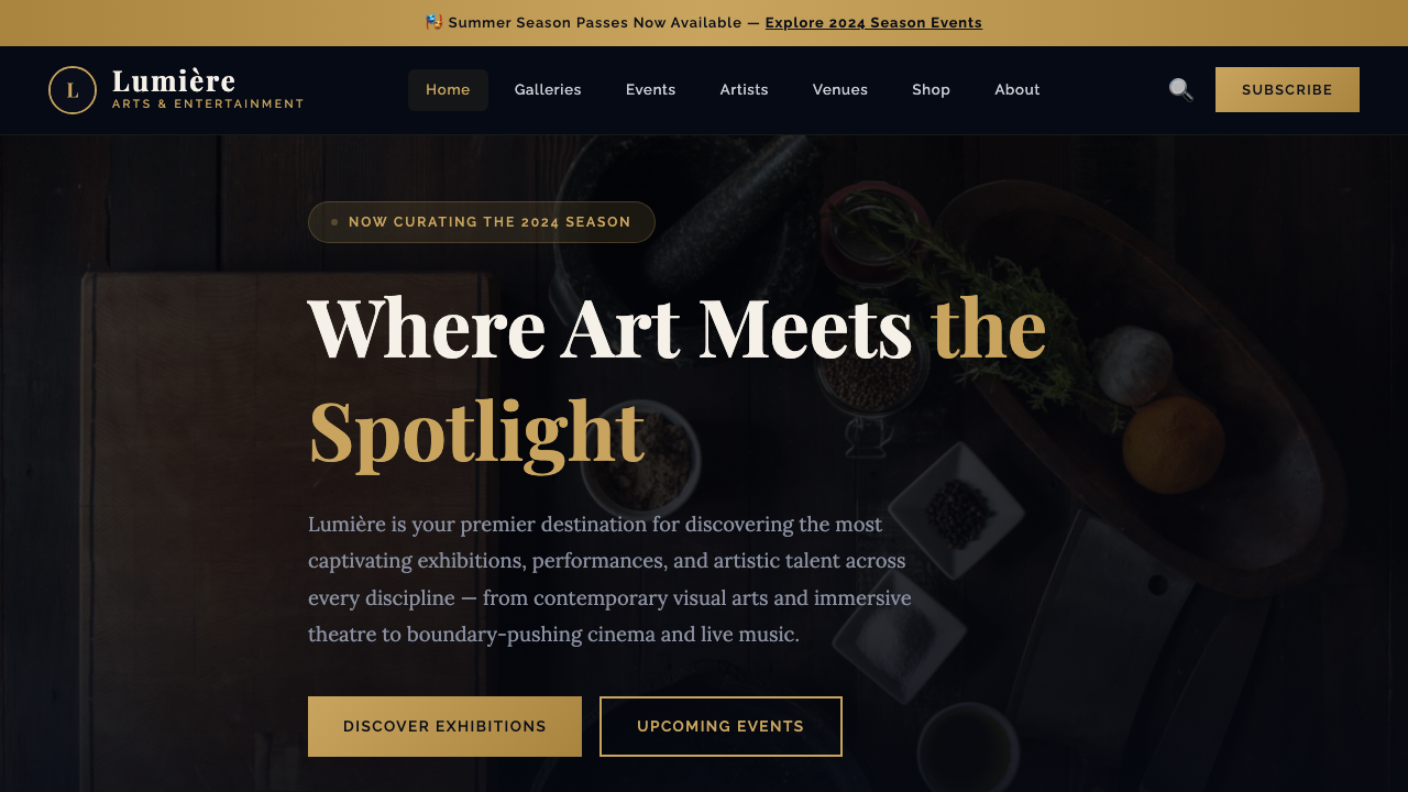 View Arts and Entertainment page