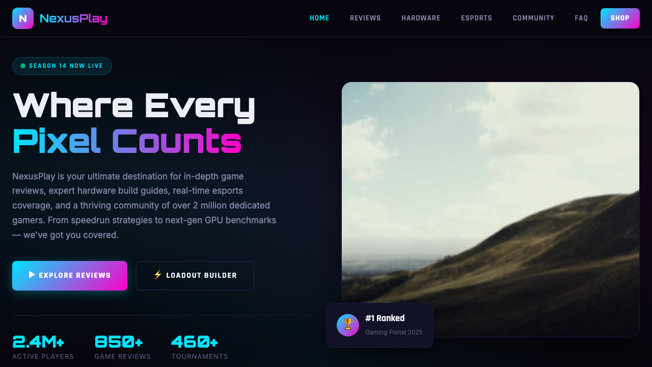View Gaming page
