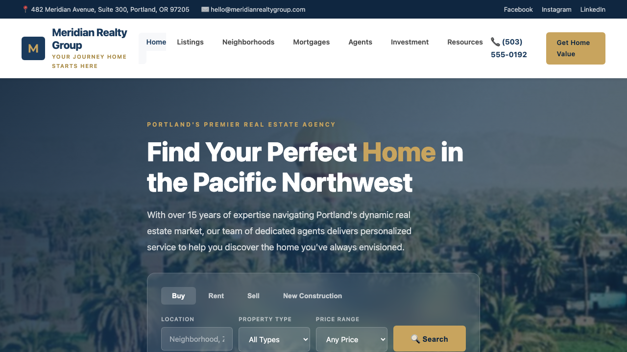 View Real Estate page