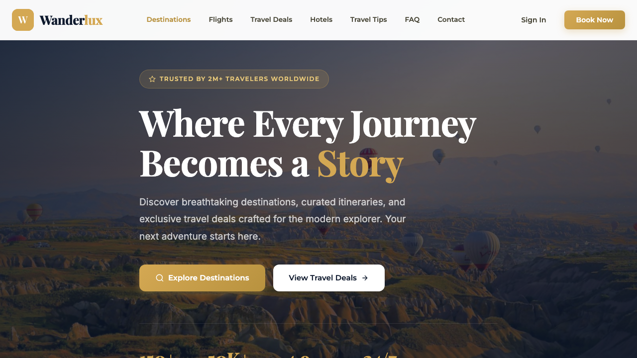 View Travel page