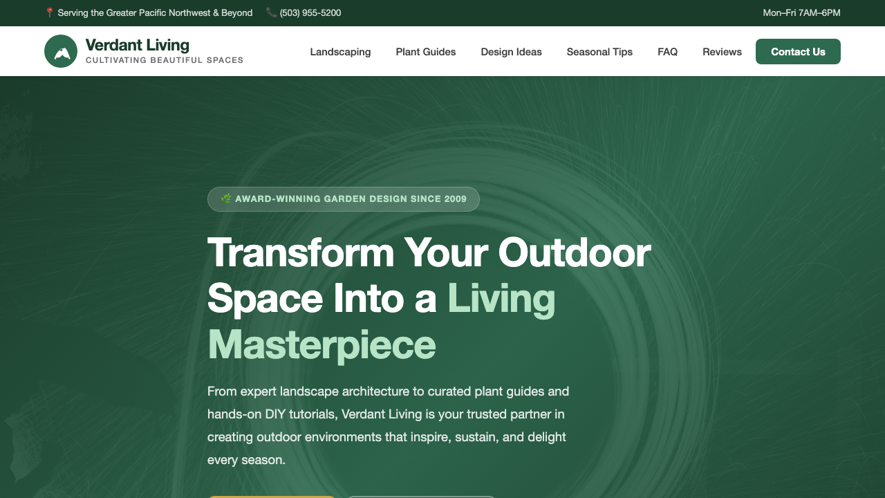 View Home and Garden page