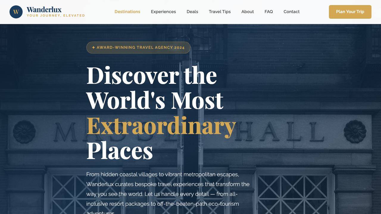 View Travel page