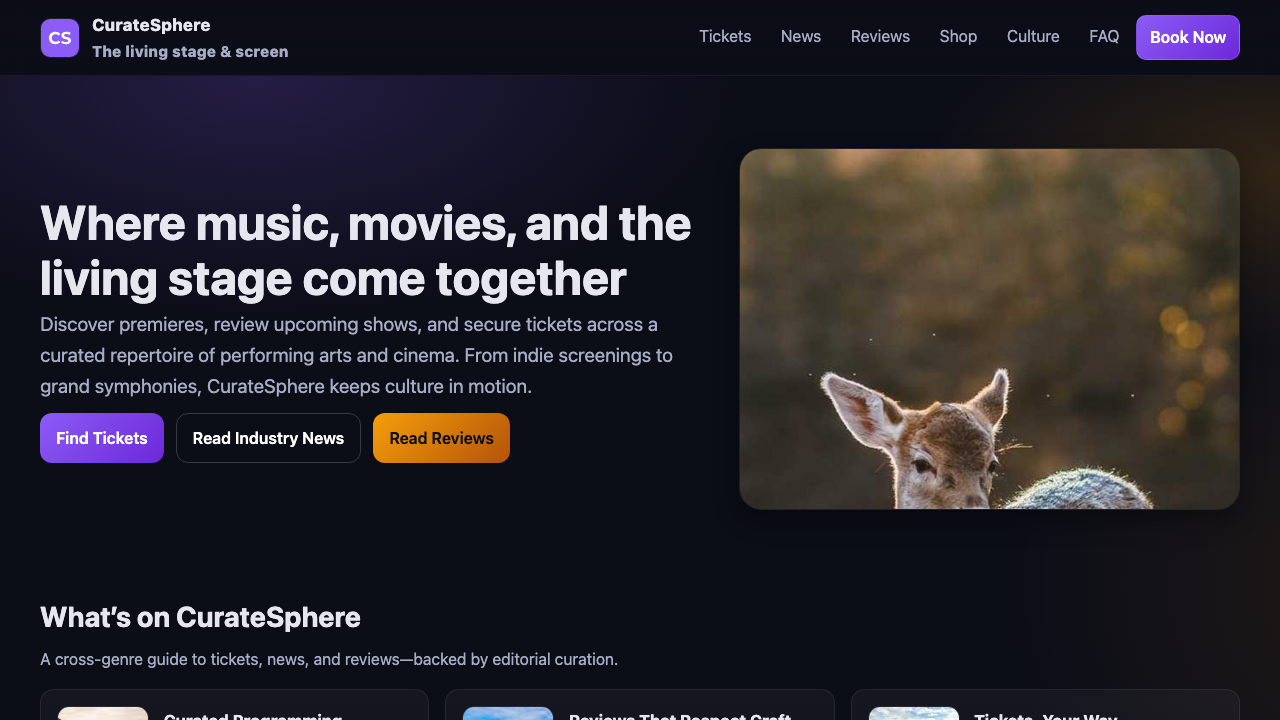 View Arts and Entertainment page