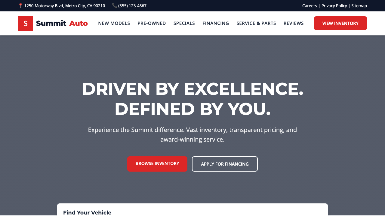 View Automotive page