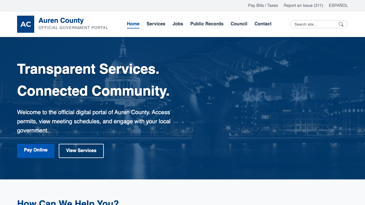 View Government page