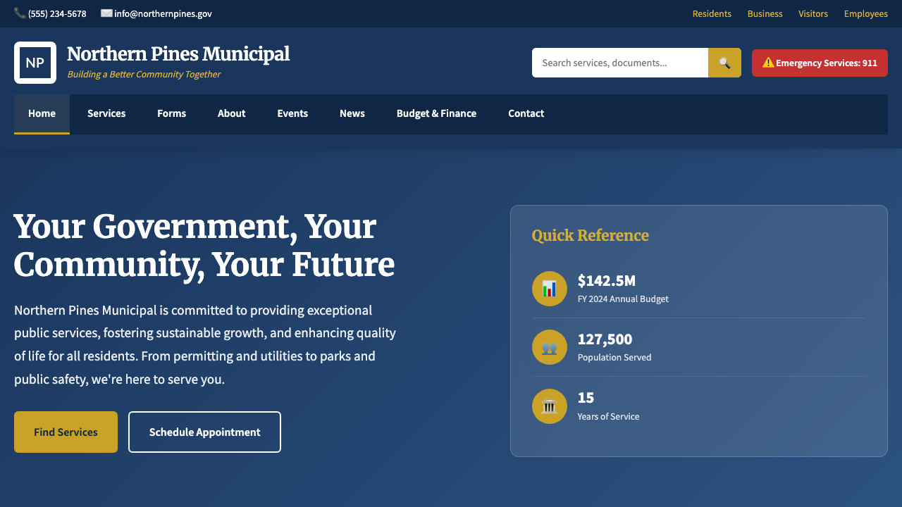 View Government page