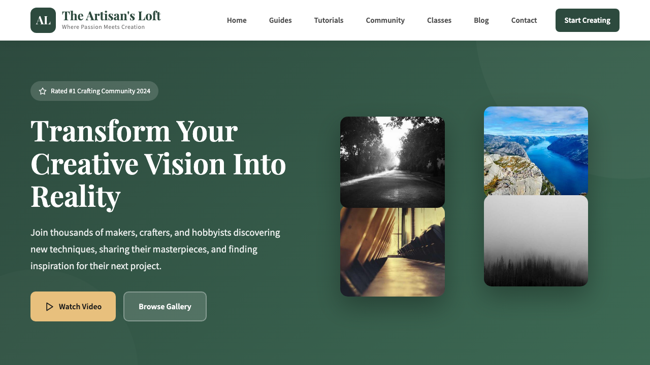 View Hobbies and Interests page