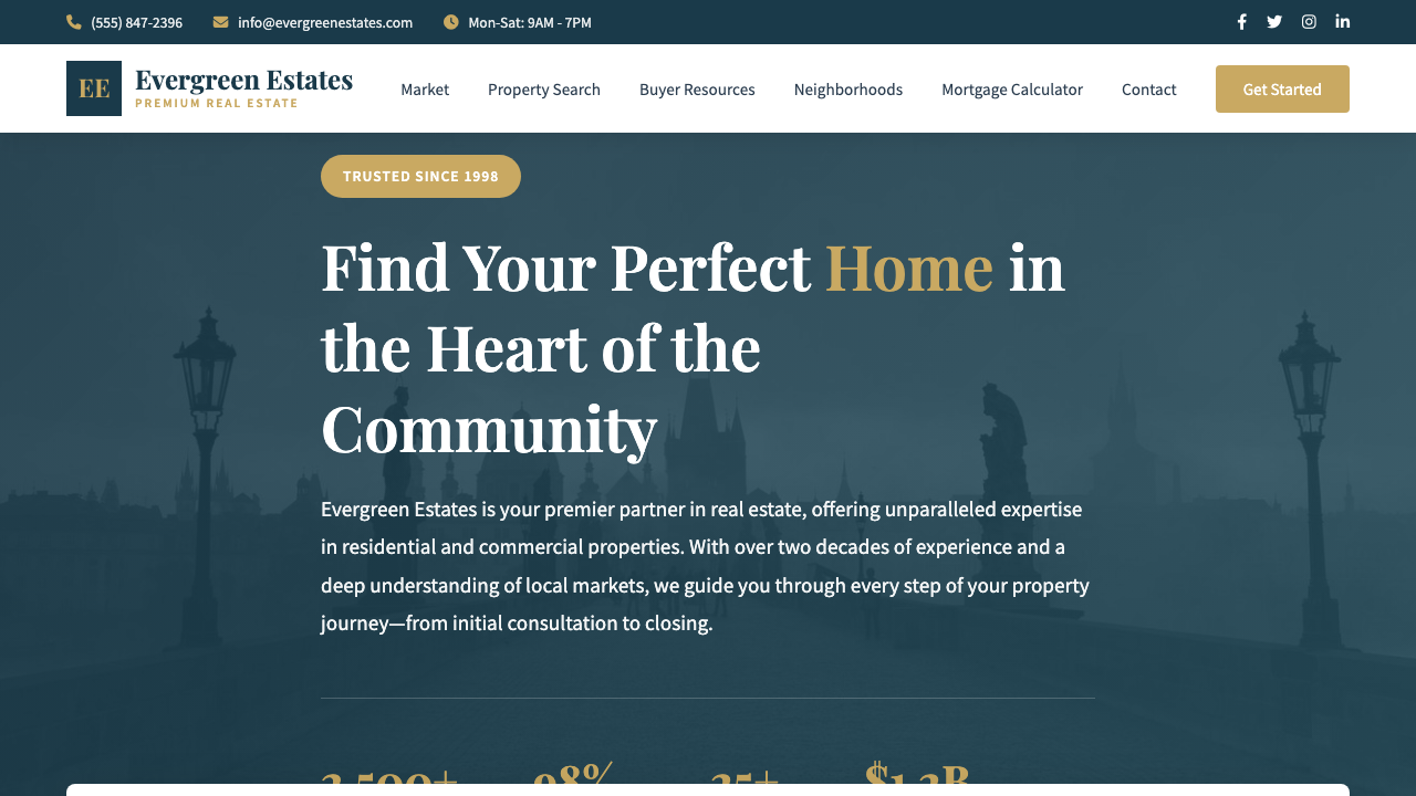 View Real Estate page