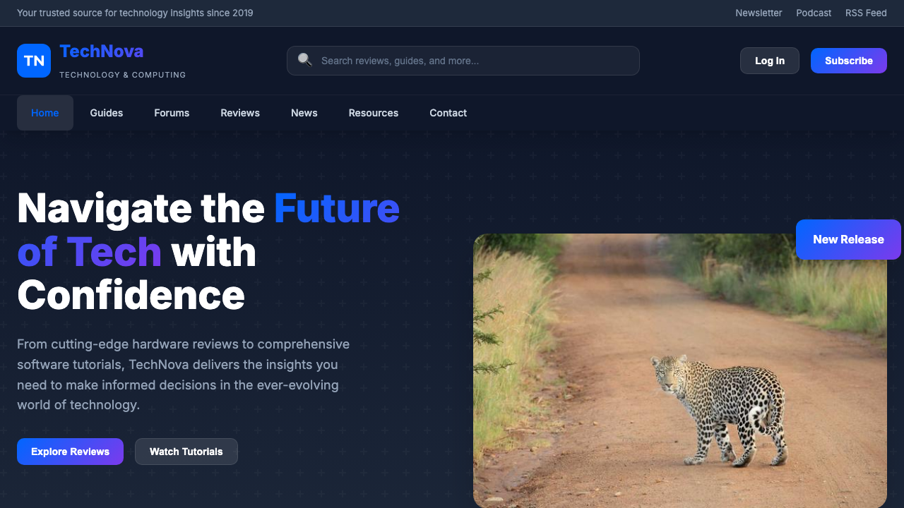 View Technology and Computing page