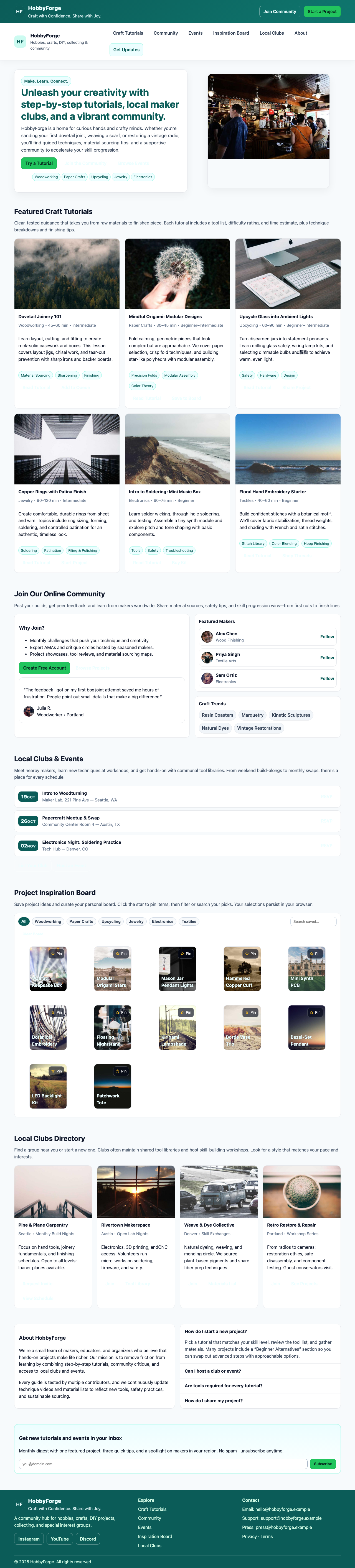 Hobbies And Interests page with AIMAC score 5.1 (27 serious violations)