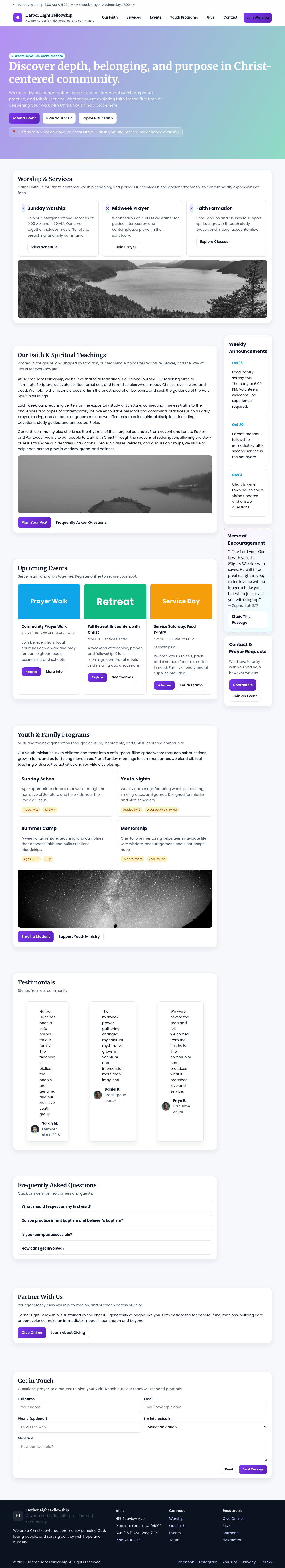 Religion And Spirituality page with AIMAC score 3.3 (4 serious violations)