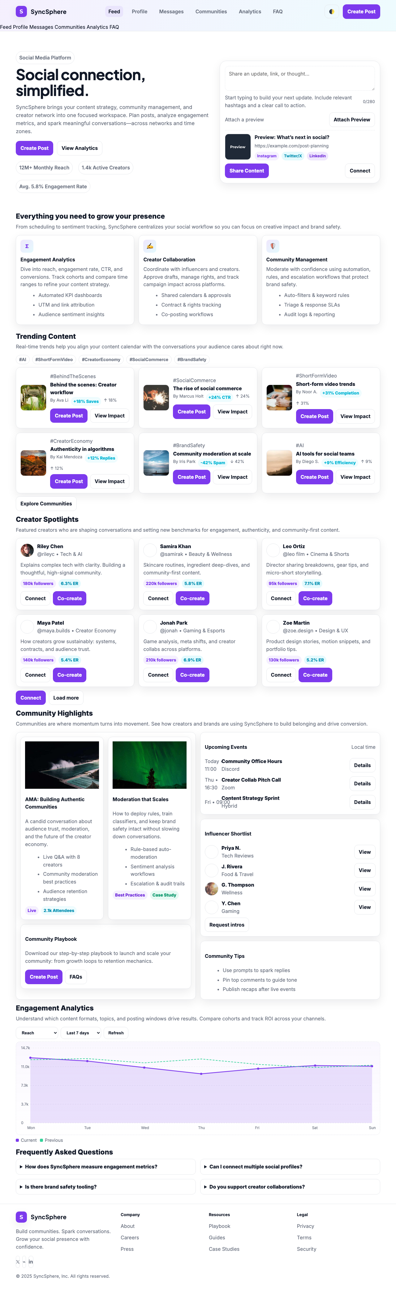 Social Media page with AIMAC score 8.1 (17 serious violations)