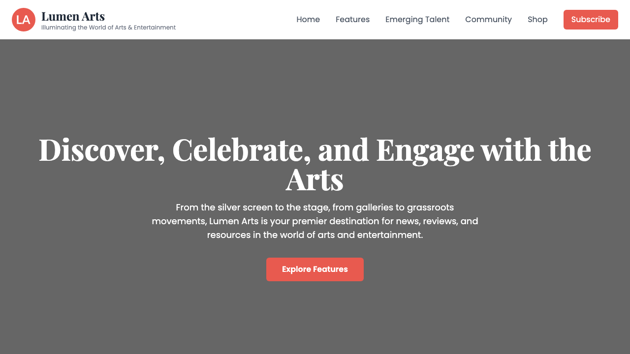 View Arts and Entertainment page