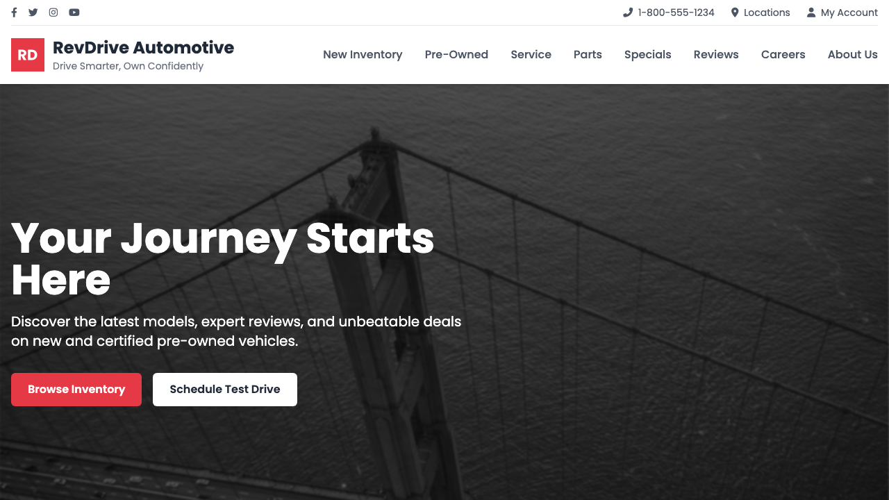 View Automotive page