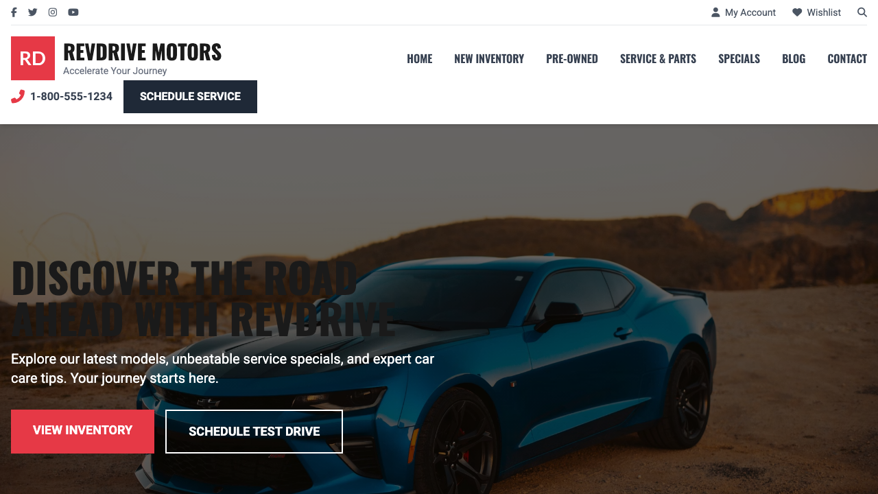 View Automotive page