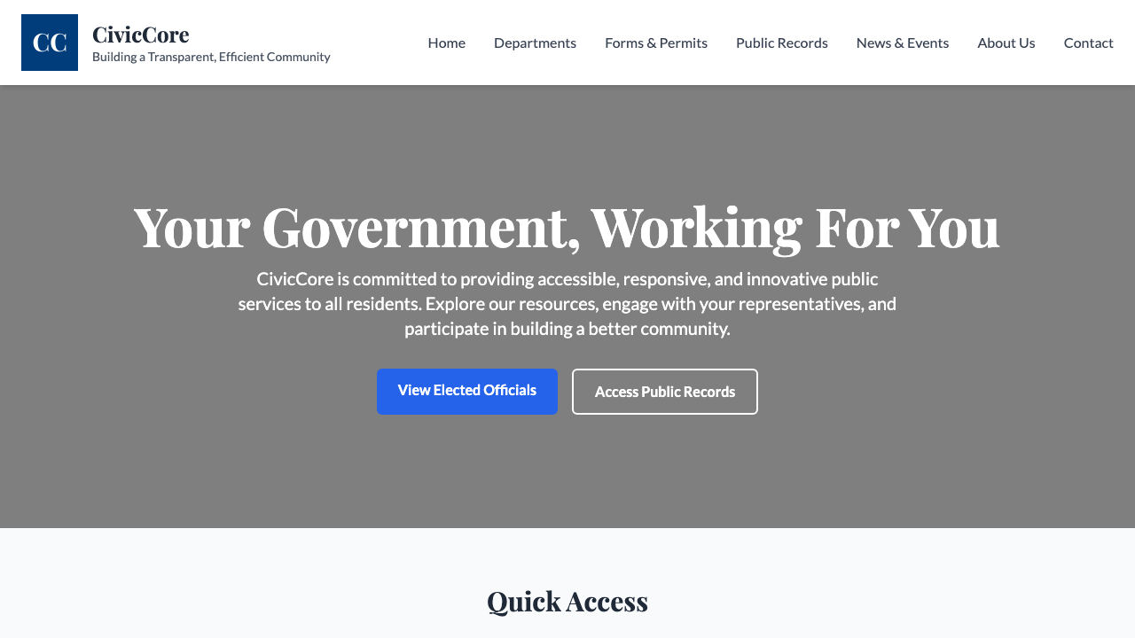 View Government page